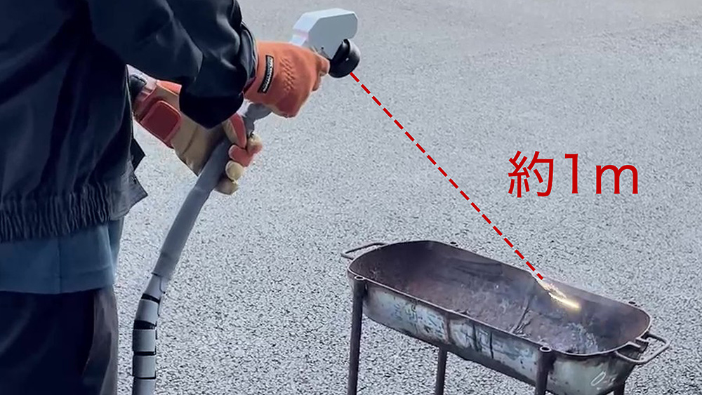 焦点距離 1m